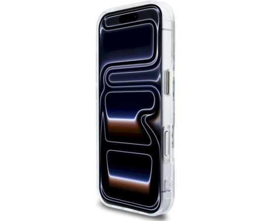 Karl Lagerfeld IML KL Script Logo MagSafe Aizsargapvalks priekš iPhone 17 Pro Max / caurspīdīgs Neoriģinālie Maciņi