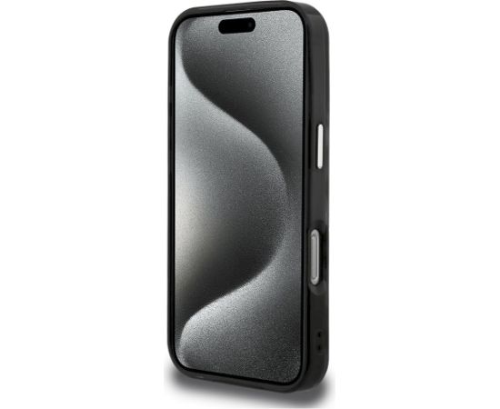 Karl Lagerfeld IML Choupette Head Logo MagSafe Aizsargapvalks priekš iPhone 16 Pro Max / melns Neoriģinālie Maciņi