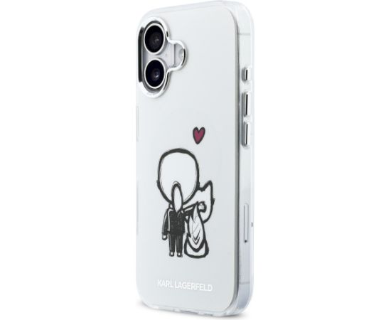 Karl Lagerfeld Karl & Choupette Back MagSafe Case Aizsargapvalks priekš iPhone 17 / caurspīdīgs Neoriģinālie Maciņi