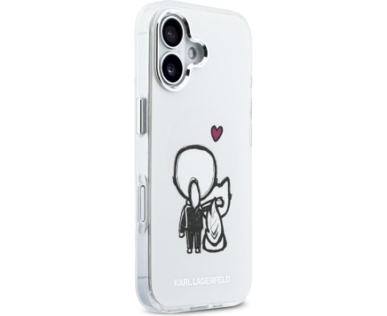 Karl Lagerfeld Karl & Choupette Back MagSafe Case Aizsargapvalks priekš iPhone 17 / caurspīdīgs Neoriģinālie Maciņi