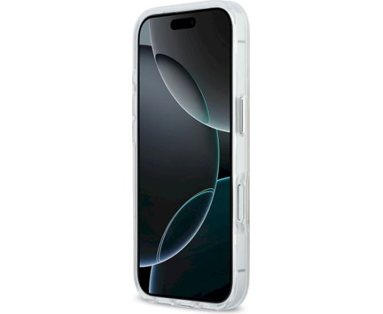 Karl Lagerfeld IML Karl & Choupette Peekaboo Logo MagSafe Aizsargapvalks priekš iPhone 17 Pro Max / balts Neoriģinālie Maciņi