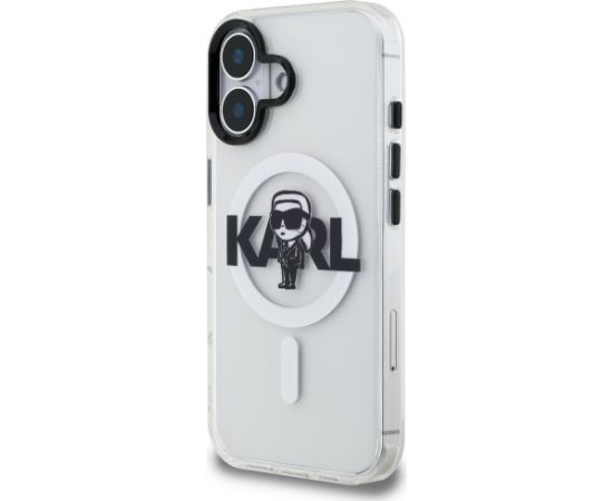 Karl Lagerfeld IML Karl Sketch Logo MagSafe Case Aizsargapvalks priekš iPhone 16 / caurspīdīgs Neoriģinālie Maciņi
