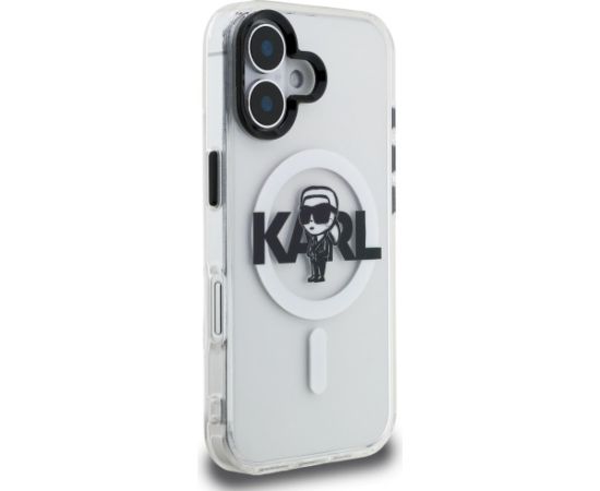 Karl Lagerfeld IML Karl Sketch Logo MagSafe Case Aizsargapvalks priekš iPhone 16 / caurspīdīgs Neoriģinālie Maciņi