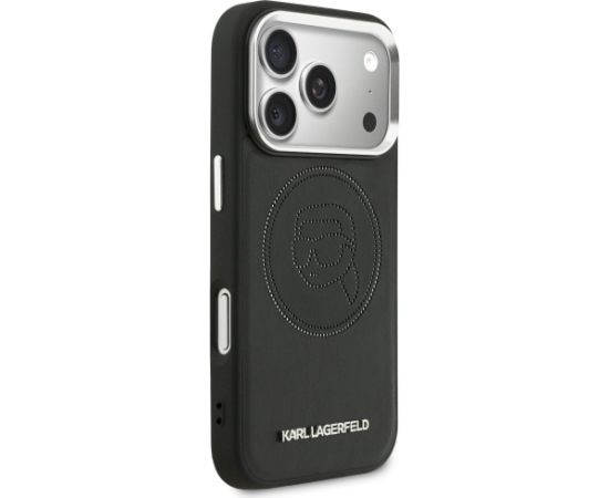 Karl Lagerfeld K Head Point Logo MagSafe Case Aizsargapvalks priekš iPhone 17 Pro / melns Neoriģinālie Maciņi