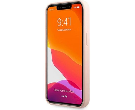 Karl Lagerfeld KLHCP13XSLKHLP Hardcase Silicone Karl`s Aizsargapvalks priekš iPhone 13 Pro Max 6,7" / gaiši rozā Neoriģinālie Maciņi