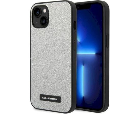 Karl Lagerfeld KLHCP14MG2ELS Aizsargapvalks priekš iPhone 14 Plus / 15 Plus 6,7" / sudraba Neoriģinālie Maciņi