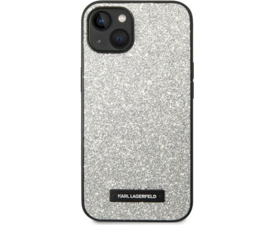 Karl Lagerfeld KLHCP14MG2ELS Aizsargapvalks priekš iPhone 14 Plus / 15 Plus 6,7" / sudraba Neoriģinālie Maciņi