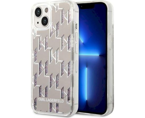 Karl Lagerfeld KLHCP14SLMNMS Aizsargapvalks priekš iPhone 14/15/13 6,1" / sudraba Neoriģinālie Maciņi