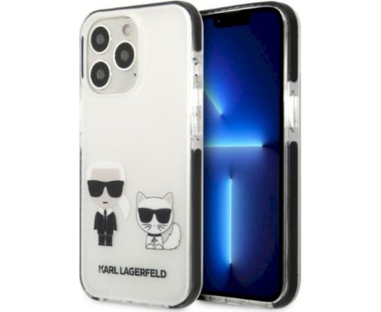Karl Lagerfeld KLHCP13XTPEKCW Aizsargapvalks priekš iPhone 13 Pro Max 6,7" / balts Neoriģinālie Maciņi