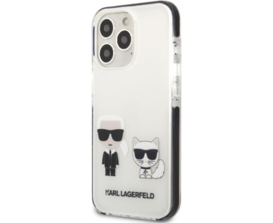 Karl Lagerfeld KLHCP13XTPEKCW Aizsargapvalks priekš iPhone 13 Pro Max 6,7" / balts Neoriģinālie Maciņi