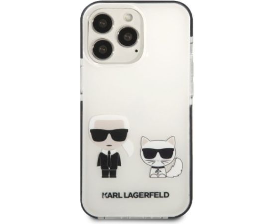 Karl Lagerfeld KLHCP13XTPEKCW Aizsargapvalks priekš iPhone 13 Pro Max 6,7" / balts Neoriģinālie Maciņi