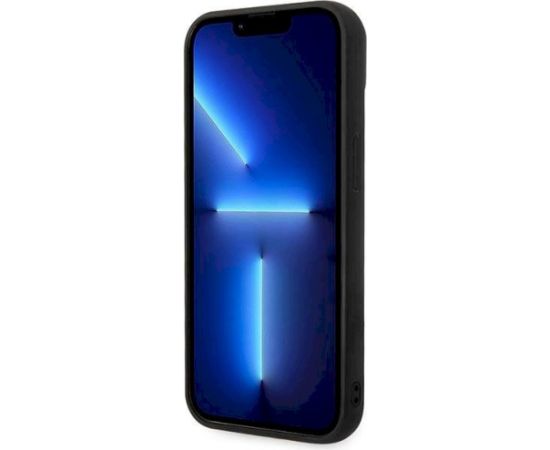 Karl Lagerfeld KLHCP14SPSQAK Puffy Elongated Logo Aizsargapvalks priekš iPhone 14/15/13 6,1" / melns Neoriģinālie Maciņi