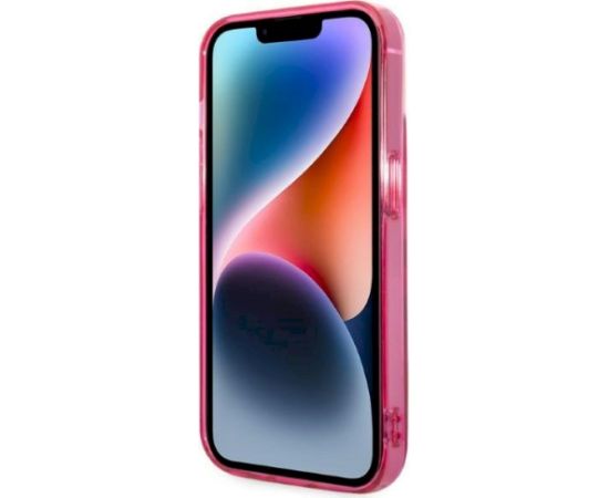 Karl Lagerfeld KLHCP14MTGKCP Gradient Ikonik Karl & Chou Aizsargapvalks priekš iPhone 14 Plus/15 Plus 6.7" / rozā Neoriģinālie Maciņi