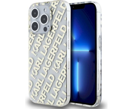 Karl Lagerfeld KLHCP15XHKFOEMD Hardcase IML Fullover Logo Aizsargapvalks priekš iPhone 15 Pro Max 6.7" / zelta Neoriģinālie Maciņi