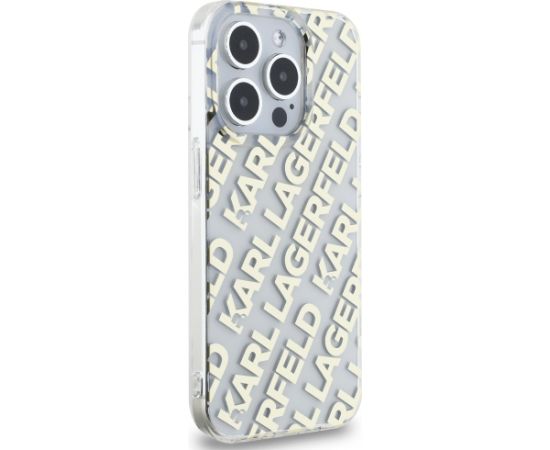 Karl Lagerfeld KLHCP15XHKFOEMD Hardcase IML Fullover Logo Aizsargapvalks priekš iPhone 15 Pro Max 6.7" / zelta Neoriģinālie Maciņi