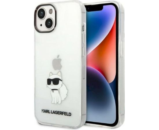Karl Lagerfeld KLHCP14MHNCHTCT Ikonik Choupette Aizsargapvalks priekš iPhone 14 Plus / 15 Plus 6.7" / caurspīdīgs Neoriģinālie Maciņi