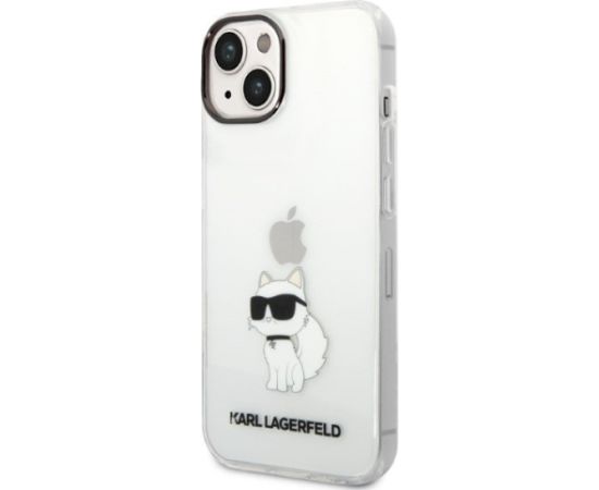 Karl Lagerfeld KLHCP14MHNCHTCT Ikonik Choupette Aizsargapvalks priekš iPhone 14 Plus / 15 Plus 6.7" / caurspīdīgs Neoriģinālie Maciņi