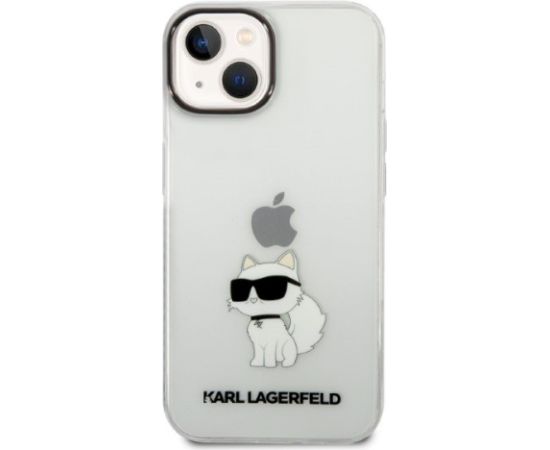Karl Lagerfeld KLHCP14MHNCHTCT Ikonik Choupette Aizsargapvalks priekš iPhone 14 Plus / 15 Plus 6.7" / caurspīdīgs Neoriģinālie Maciņi