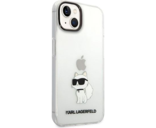 Karl Lagerfeld KLHCP14MHNCHTCT Ikonik Choupette Aizsargapvalks priekš iPhone 14 Plus / 15 Plus 6.7" / caurspīdīgs Neoriģinālie Maciņi