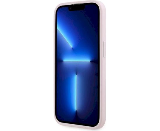 Karl Lagerfeld KLHCP14LPQDSMGP Diagonal Quilted Script Aizsargapvalks priekš iPhone 14 Pro 6.1" / rozā Neoriģinālie Maciņi