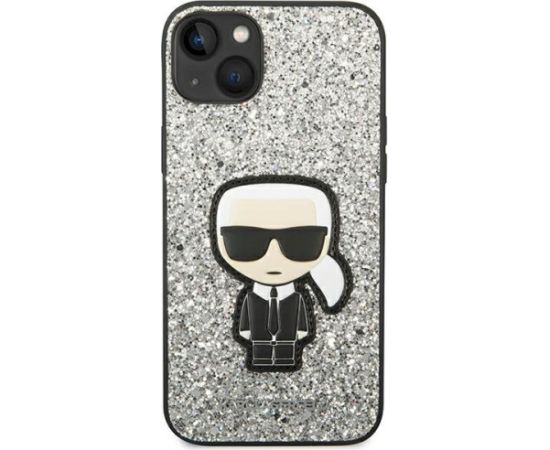 Karl Lagerfeld KLHCP14MGFKPG Aizsargapvalks priekš iPhone 14 Plus / 15 Plus 6,7" / sudraba Neoriģinālie Maciņi