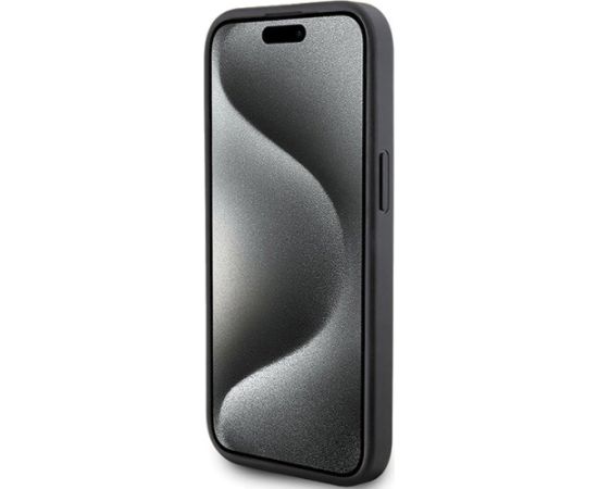 Karl Lagerfeld KLHCP15MPQKPMK Quilted K Pattern Aizsargapvalks priekš iPhone 15 Plus / 14 Plus 6.7" / melns Neoriģinālie Maciņi