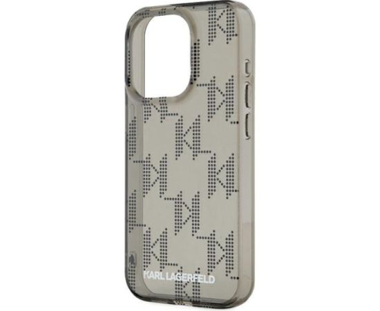 Karl Lagerfeld KLHCP15XHKDPNSK Aizsargapvalks priekš iPhone 15 Pro Max 6.7" / melns hardcase IML Mono KL Pattern & Cor Neoriģinālie Maciņi
