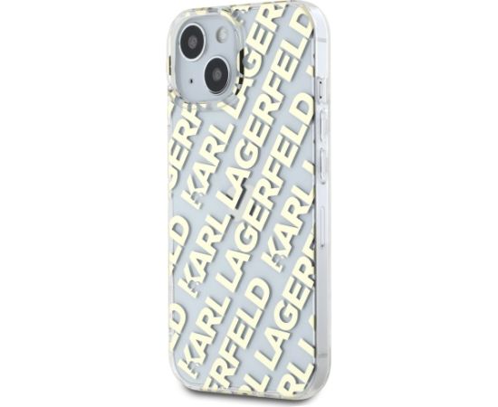 Karl Lagerfeld KLHCP15SHKFOEMD Hardcase IML Fullover Logo Aizsargapvalks priekš iPhone 15 / 14 / 13 6.1" / zelta Neoriģinālie Maciņi