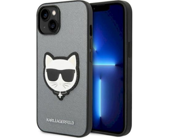 Karl Lagerfeld KLHCP14MSAPCHG Aizsargapvalks priekš iPhone 14 Plus / 15 Plus 6,7" / sudraba Neoriģinālie Maciņi