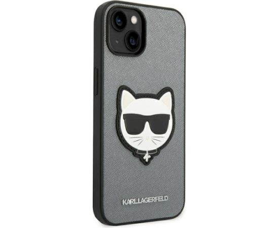 Karl Lagerfeld KLHCP14MSAPCHG Aizsargapvalks priekš iPhone 14 Plus / 15 Plus 6,7" / sudraba Neoriģinālie Maciņi