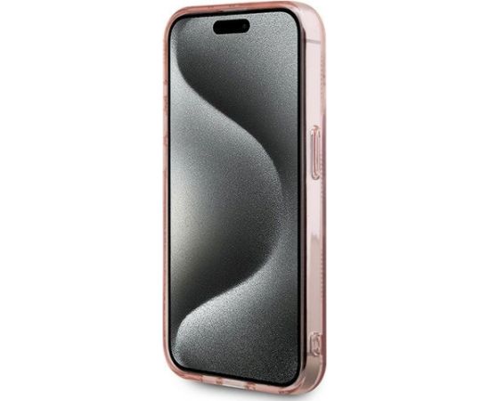 Karl Lagerfeld KLHCP15XHKLPCHP Aizsargapvalks priekš iPhone 15 Pro Max 6.7" / rozā Neoriģinālie Maciņi