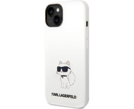 Karl Lagerfeld KLHCP14MSNCHBCH Aizsargapvalks priekš iPhone 14 Plus / 15 Plus 6,7" / balts Neoriģinālie Maciņi