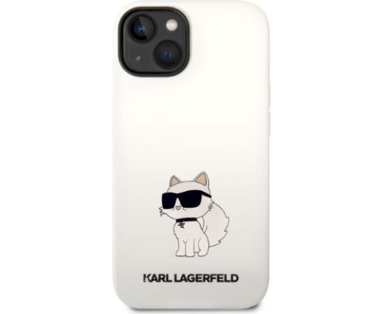 Karl Lagerfeld KLHCP14MSNCHBCH Aizsargapvalks priekš iPhone 14 Plus / 15 Plus 6,7" / balts Neoriģinālie Maciņi