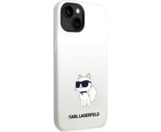 Karl Lagerfeld KLHCP14MSNCHBCH Aizsargapvalks priekš iPhone 14 Plus / 15 Plus 6,7" / balts Neoriģinālie Maciņi