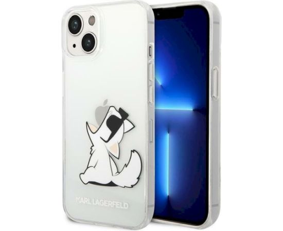 Karl Lagerfeld KLHCP14MCFNRC Choupette Fun Aizsargapvalks priekš iPhone 14 Plus / 15 Plus 6,7" / caurspīdīgs Neoriģinālie Maciņi