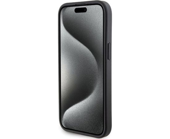Karl Lagerfeld KLHCP15SGSACHPK Gripstand Saffiano Chou Aizsargapvalks priekš iPhone 15/14/13 6.1" / melns Neoriģinālie Maciņi