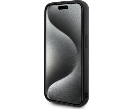Karl Lagerfeld KLHCP15X3DRKSDLK Hardcase 3D Rubber Signature Aizsargapvalks priekš iPhone 15 Pro Max 6.7" / melns Neoriģinālie Maciņi