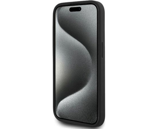 Karl Lagerfeld KLHCP15XPQDSMGK Diagonal Quilted Script Aizsargapvalks priekš iPhone 15 Pro Max 6.7" / melns Neoriģinālie Maciņi