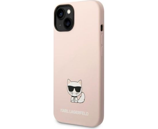 Karl Lagerfeld KLHCP14MSLCTPI Aizsargapvalks priekš iPhone 14 Plus / 15 Plus 6,7" / gaiši rozā Neoriģinālie Maciņi