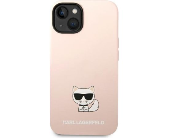 Karl Lagerfeld KLHCP14MSLCTPI Aizsargapvalks priekš iPhone 14 Plus / 15 Plus 6,7" / gaiši rozā Neoriģinālie Maciņi