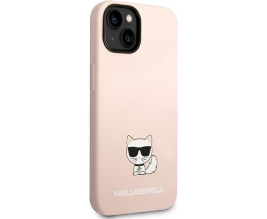 Karl Lagerfeld KLHCP14MSLCTPI Aizsargapvalks priekš iPhone 14 Plus / 15 Plus 6,7" / gaiši rozā Neoriģinālie Maciņi