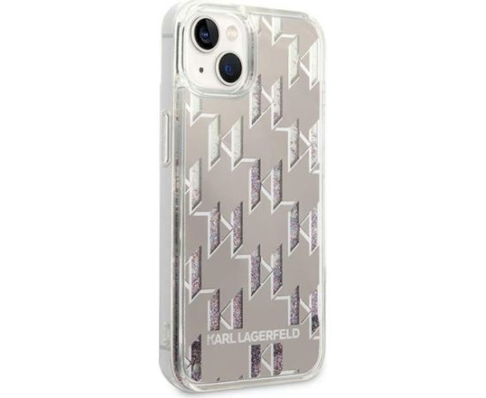 Karl Lagerfeld KLHCP14MLMNMS Aizsargapvalks priekš iPhone 14 Plus / 15 Plus 6,7" / sudraba Neoriģinālie Maciņi