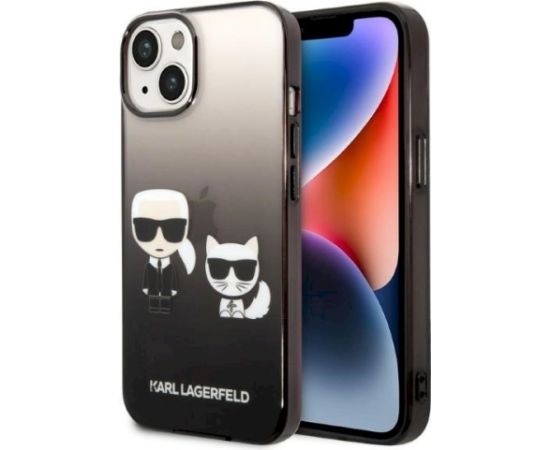 Karl Lagerfeld KLHCP14MTGKCK Aizsargapvalks priekš iPhone 14 Plus/15 Plus 6,7" / melns Neoriģinālie Maciņi