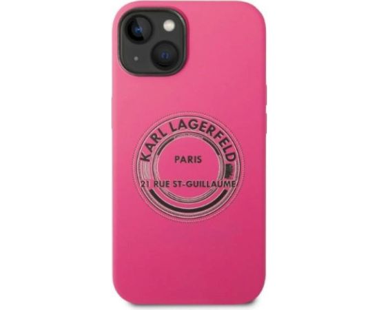 Karl Lagerfeld KLHCP14MSRSGRCF Aizsargapvalks priekš iPhone 14 Plus / 15 Plus 6,7" / rozā Neoriģinālie Maciņi