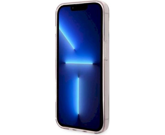 Karl Lagerfeld KLHCP14LCTTRI Aizsargapvalks priekš iPhone 14 Pro 6,1" / rozā caurspīdīgs Choupette Body Neoriģinālie Maciņi