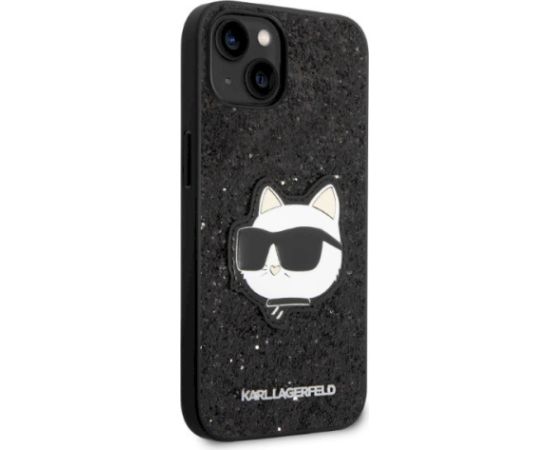 Karl Lagerfeld KLHCP14MG2CPK Hardcase Glitter Choupette Pa Aizsargapvalks priekš iPhone 14 Plus / 15 Plus 6,7" / melns Neoriģinālie Maciņi