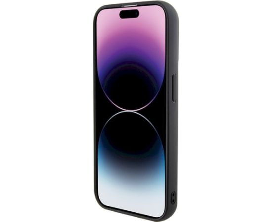 Karl Lagerfeld KLHCP14LGSAKCPK Gripstand Saffiano Karl&Choup Aizsargapvalks priekš iPhone 14 Pro 6.1" / melns Neoriģinālie Maciņi