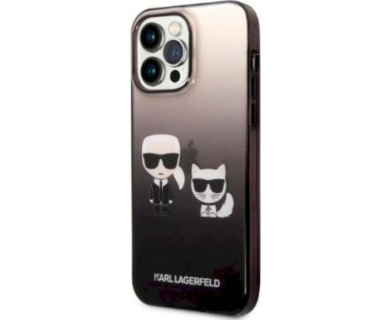 Karl Lagerfeld KLHCP14LTGKCK Aizsargapvalks priekš iPhone 14 Pro 6,1" / melns Neoriģinālie Maciņi