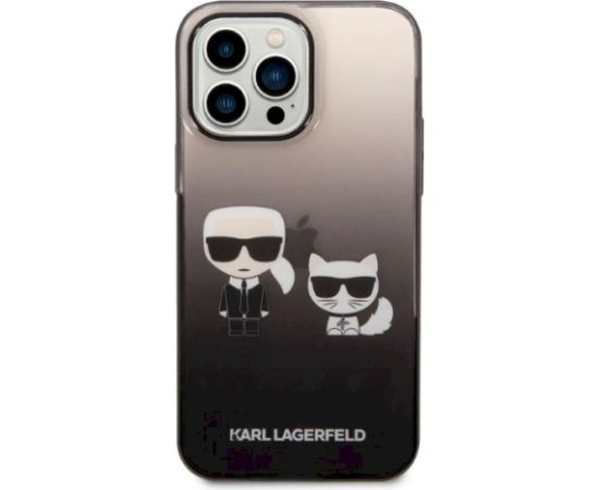 Karl Lagerfeld KLHCP14LTGKCK Aizsargapvalks priekš iPhone 14 Pro 6,1" / melns Neoriģinālie Maciņi