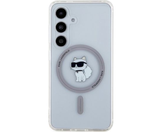 Karl Lagerfeld KLHMS24SHFCCNOT Aizsargapvalks priekš Samsung Galaxy S24 S921 IML Choupette MagSafe / caurspīdīgs Neoriģinālie Maciņi